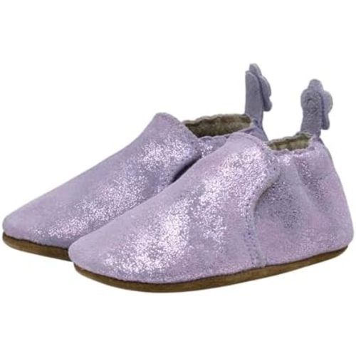 Robeez Baby Girls and Unisex Soft Soles Slip-Resistant Crib Shoes Slippers for Infant and Toddler, 0-24 Months