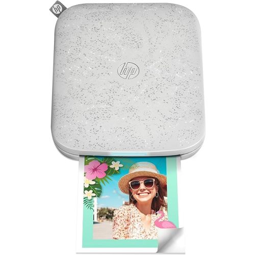 HP Sprocket 3x4" Instant Smartphone Photo Printer - Portable Color Wireless Mobile Printer - Zink Sticky-Back Photos - Print from Compatible iOS & Android Devices with Bluetooth w/the Creative App