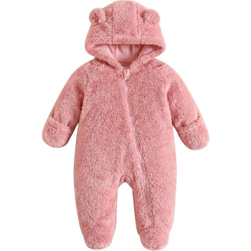 Jecson Baby Bear Outfit Newborn Clothes Infant Snowsuit Hooded Jumpsuit