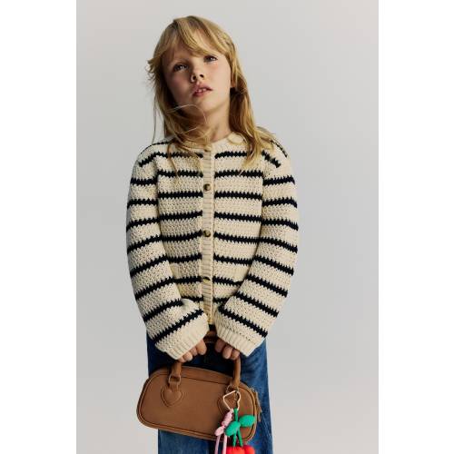 CROCHET-LOOK CARDIGAN