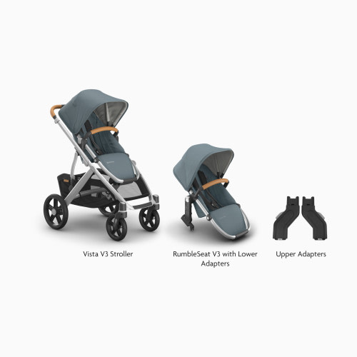 UPPAbaby Vista V3 Stroller, RumbleSeat V3 & Upper Adapters - Callum