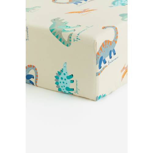 PATTERNED COTTON FITTED SHEET
