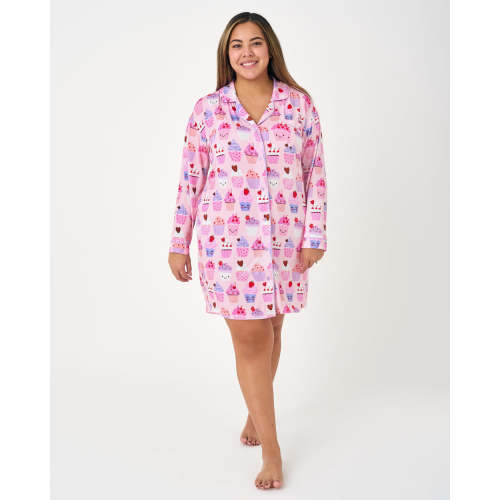 Cupcake Kisses Women's Sleep Shirt | Little Sleepies