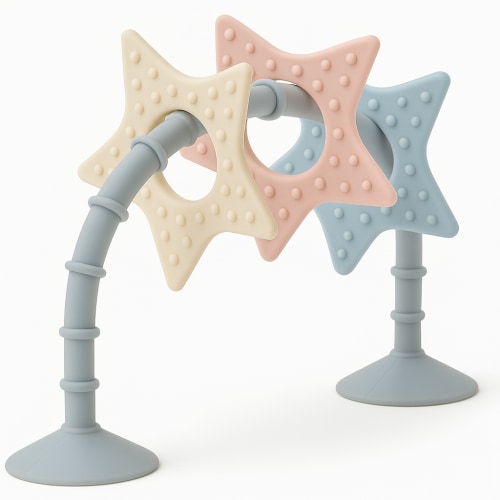 Stick 'n' Play Sensory Star Toy and Teether