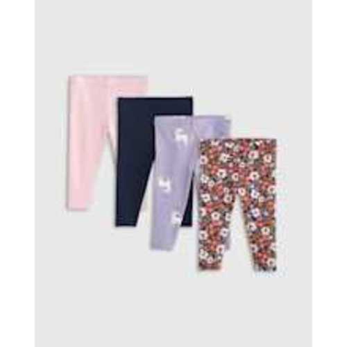 Organic Cotton Leggings 4-Pack - Baby Girl's