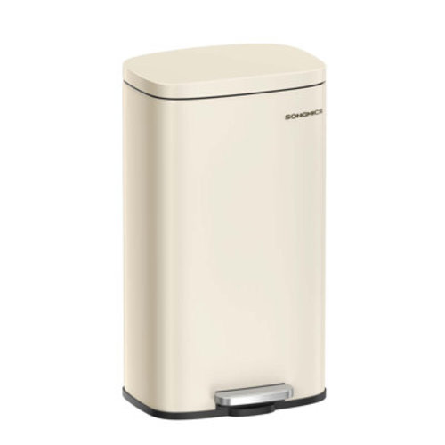 Songmics Stainless Steel Step On Fingerprint-resistant Trash Can with Back Handle | Wayfair