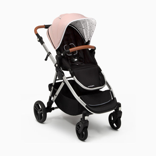Mockingbird Single-to-Double Stroller 2.0 - Bloom/Watercolor Canopy With Penny Leather (2020)