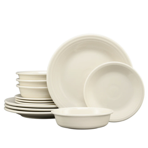 Classic Rim 12-Piece Dinnerware Set, Service for 4