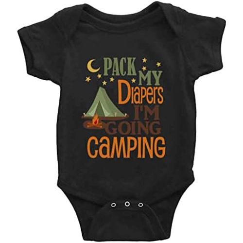 Pack Diaper Going Camping Cute Bodysuit Girl boy Infant Toddler Baby Clothes Creeper