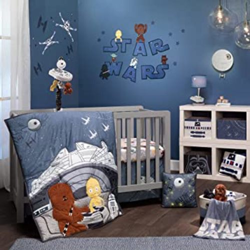 Lambs & Ivy Star Wars Signature Millennium Falcon 3-Piece Baby Crib Bedding Set