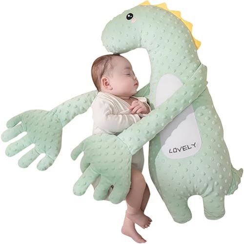 Baby Soothers Toys, Cute Animal Plush Stuffed Doll Toy for Girls Boys, Portable Dinosaur Unicorn Figure Soothing Dolls for Home and Travel (001, OneSize)