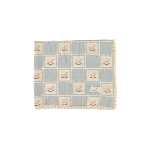 Bebe Organic - Rocking Horse Blanket (Blue)