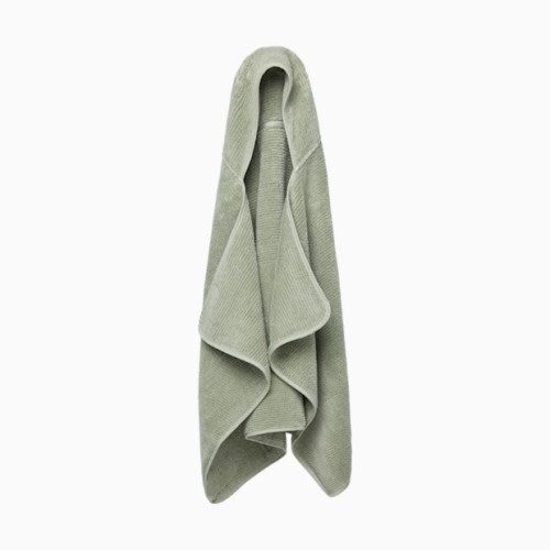 The Organic Ribbed Hooded Towel - Sage