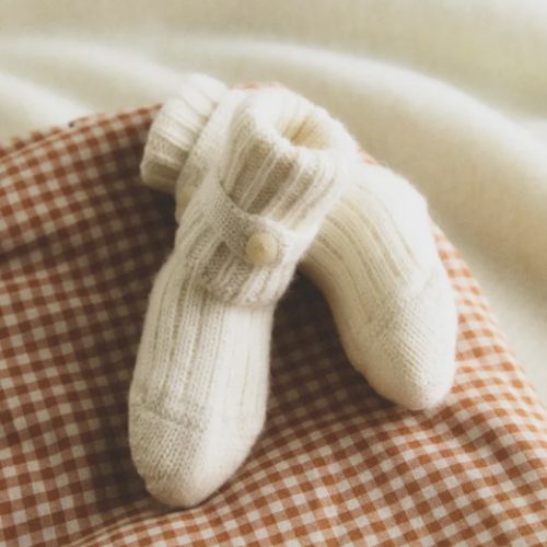 BABY ALPACA BOOTIES - Oyster-white | ZARA United States