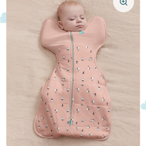 Swaddle Up™ 2.5 TOG Organic Cotton/Merino Wool Rose Lamb's Best Friend