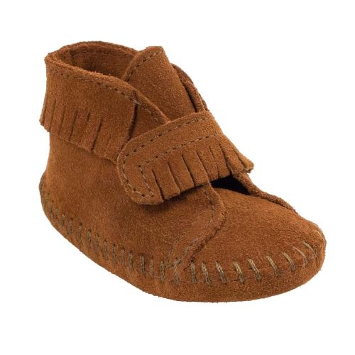 Minnetonka Front Strap Bootie (Infant/Toddler)