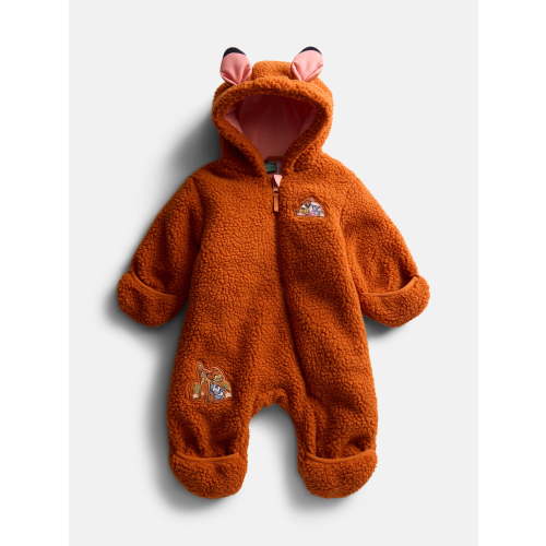 Bambi Infants Faux Shearling Full Zip Hooded Bodysuit, Sizes 0-9 M