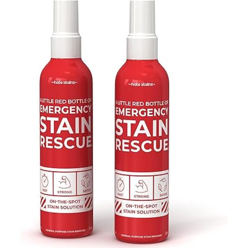 Emergency Stain Rescue Stain Remover Spray - Carpet Cleaner Spray - Wine & Coffee Stain Removal - 4 Fl Oz (Pack of 2)