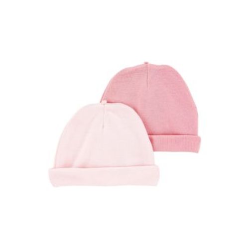Baby Girls Set of 2 Cotton Caps