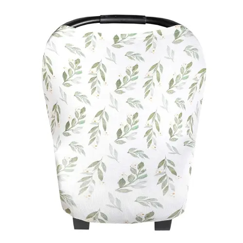 Copper Pearl Multi-Use Cover: Car Seat & Stroller Cover - Sun Protection, All-Season, Stylish Designs - Fern