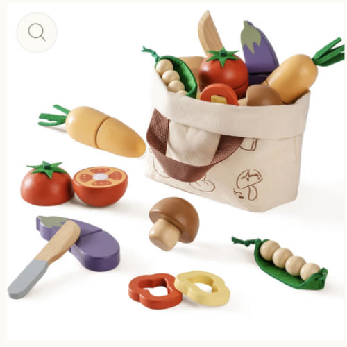 ROBUD Wooden Childs Play Food Set - Vegetables