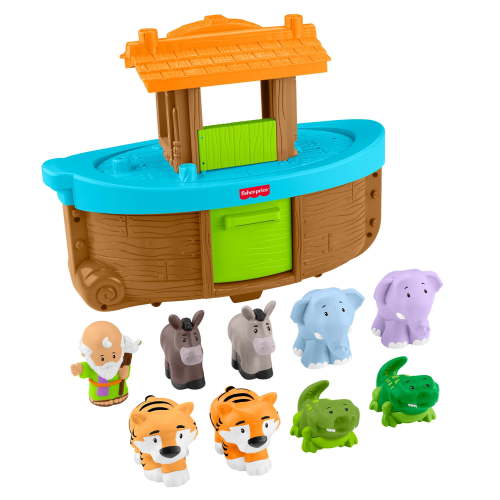 Fisher-Price Little People Noah’s Ark Playset with 9 Figures for Toddlers & Kids