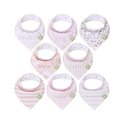 8pk Baby Bandana Bibs, Baby Drool Bibs for Baby Girl