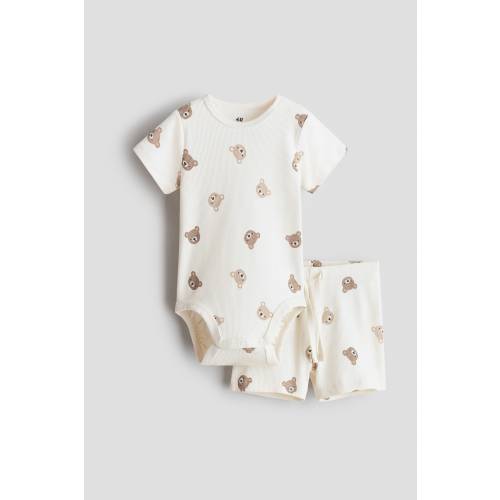 2-PIECE RIBBED COTTON SET