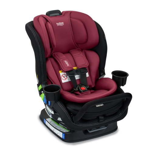 Britax Poplar S Convertible Car Seat, 2-in-1 Car Seat, Slim 17-inch Design, ClickTight, Ruby Onyx