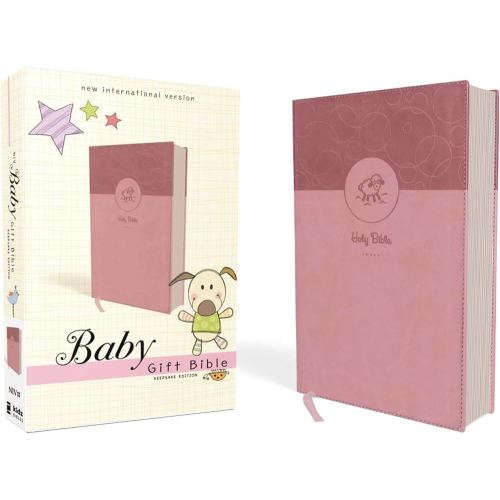 NIV, Baby Gift Bible, Holy Bible, Leathersoft, Pink, Red Letter, Comfort Print: Keepsake Edition