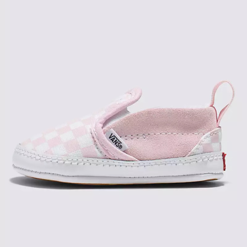 Infant Slip-On V Crib Checkerboard Shoe