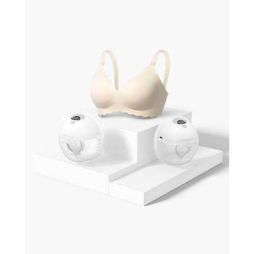 M5 Smart Bra Bundle: Wireless Hands-free Breast Pump & Jelly Strip Bra