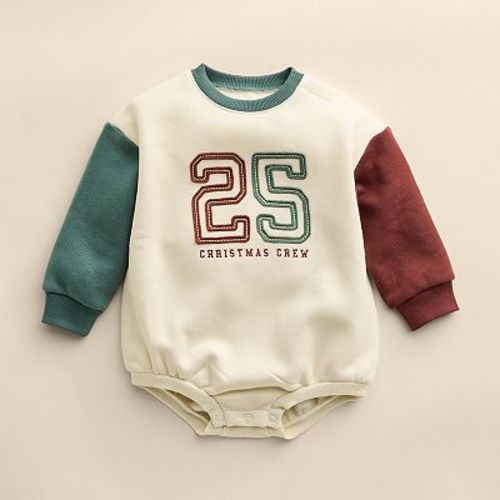 Baby Little Co. by Lauren Conrad Long Sleeve Ringer Bubble Romper