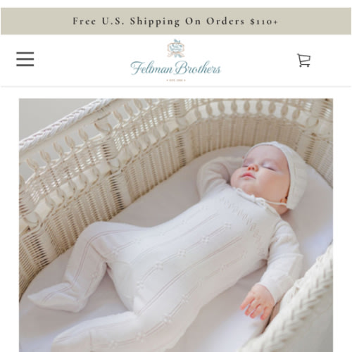 Vintage Knit Romper with Hat I Feltman Brothers