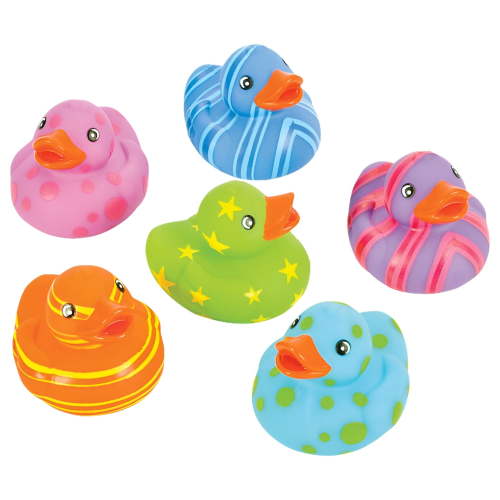 Assorted Pattern Rubber Ducks