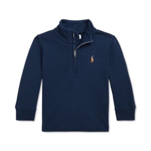 Baby Cotton Quarter-Zip Sweater