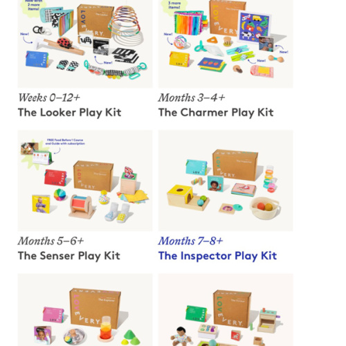 Play Kits for your baby’s first year | Toys for babies | Lovevery