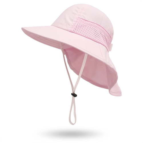 Toddler Baby Sun Hat Kids Summer UPF 50+ for Boys Girls Adjustable Beach Hats with Bucket Wide Brim