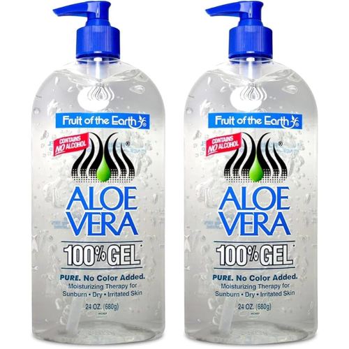 Fruit Of The Earth Aloe Vera 100% Gel 24 oz (2 pack)