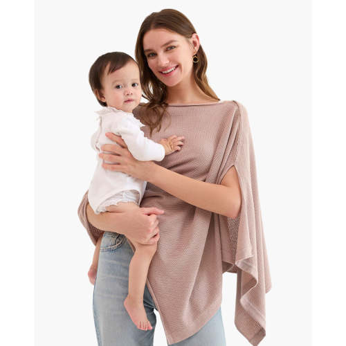 Momcozy Nursing Cover - Soft, Breathable, Privacy Poncho - CA