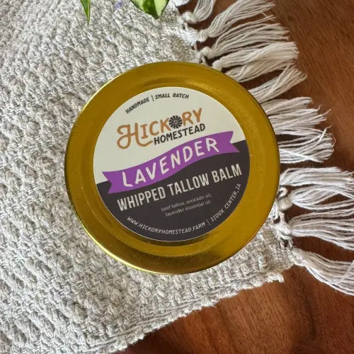 Whipped Tallow Balm - Lavender — Hickory Homestead