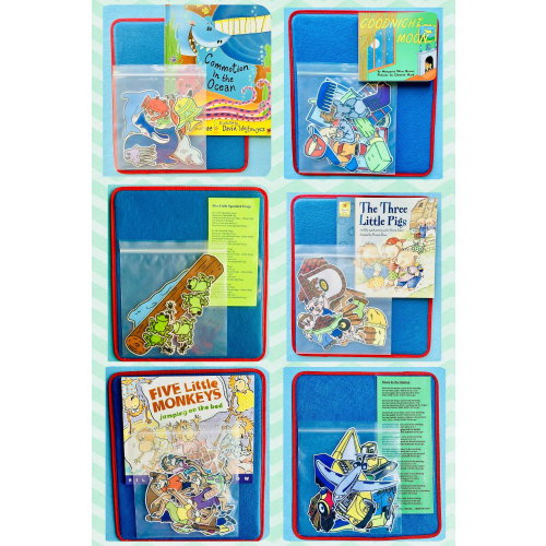 Felt Board Story Pack *ALL IN ONE*  Includes pre-cut felt set, Storytelling Lap Board & book/ or story sheet .Home school. Indoor Activities