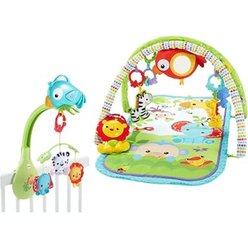 Fisher-Price Rainforest Gym and Mobile Gift Set