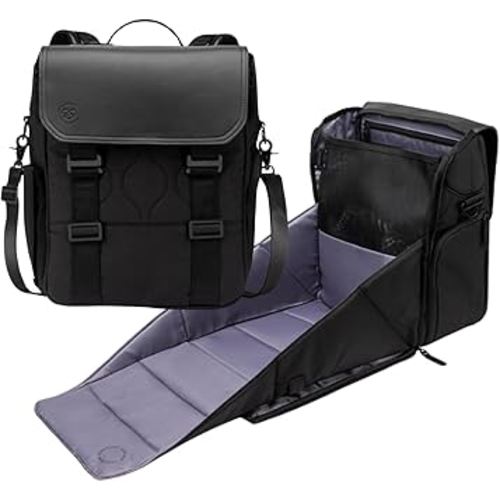 PAPERCLIP Diaper Bag Backpack with Patented Changing Station - Unisex Baby Bag for Travel - Large Eco-Friendly Diaper Bags for Mom and Dad (Forest Black)