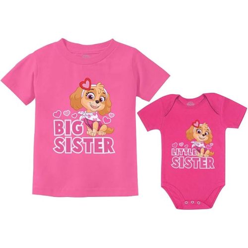 Tstars Paw Patrol Skye Big Sister Little Sister Matching Outfits Girls Sibling Shirts