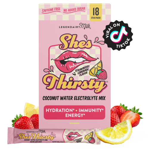 Strawberry Lemonade - She’s Thirsty® Coconut Water Electrolyte Mix