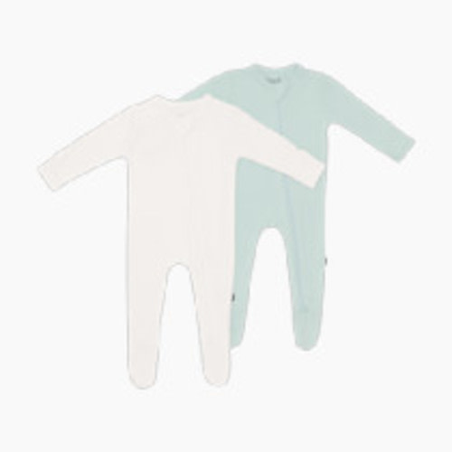 Kyte Baby Zipper Footie Bundle (2 Pack) - Green, 3-6 M