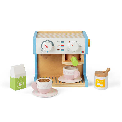 Wooden Toy Coffee Maker | Kids Coffee Machine | Bigjigs Toys | Over The Moon