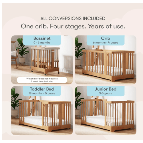 Newton nest convertible bassinet, crib, toddler bed