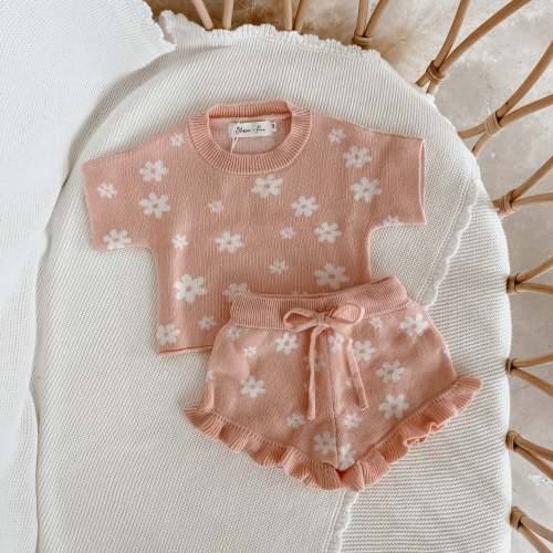 Posy Knit Set - Short Sleeve – Blossom and Pear